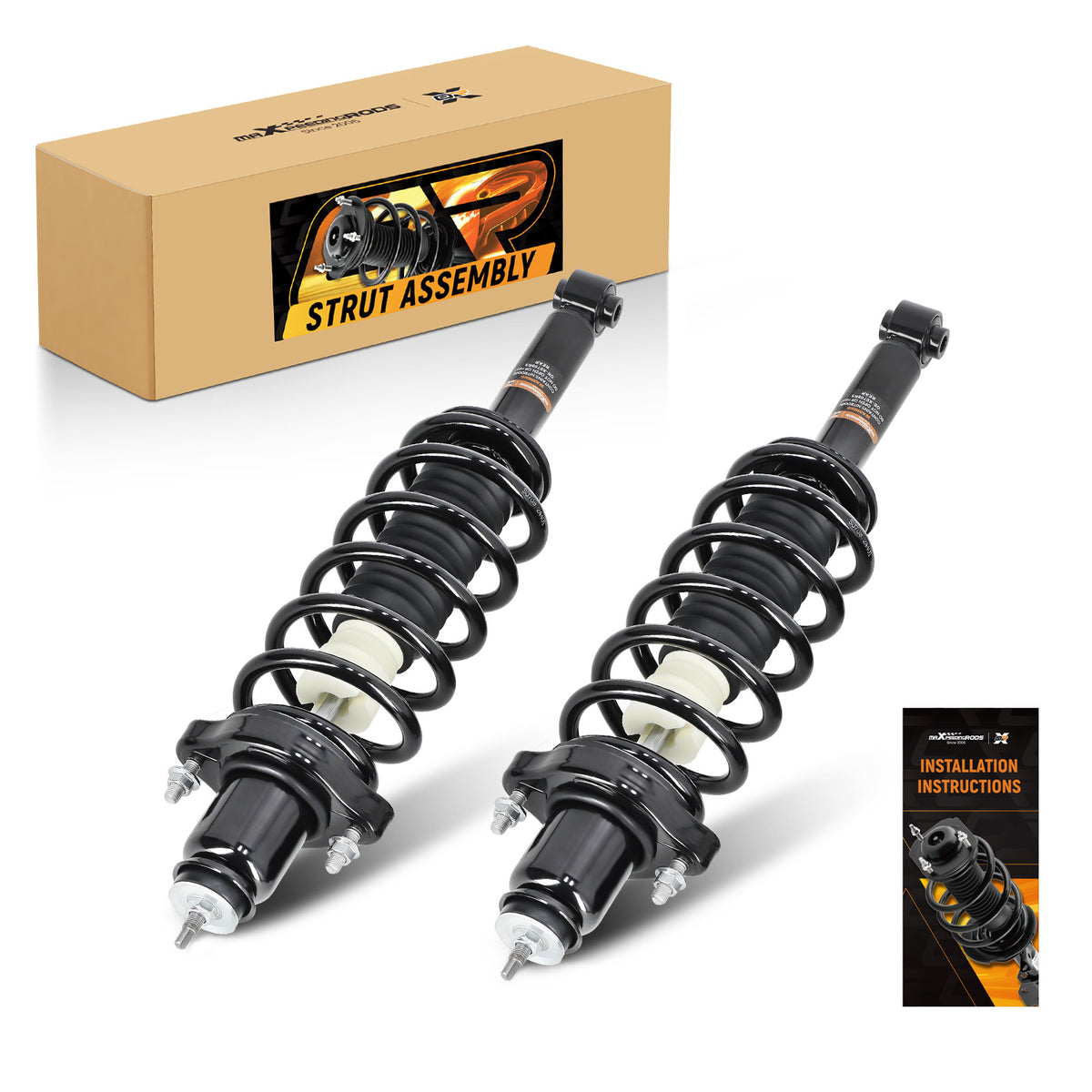 Pair Rear Shock Strut Compatible For Chrysler 200 11-14 Sebring 2007-10 compatible For Dodge Avenger 08-14