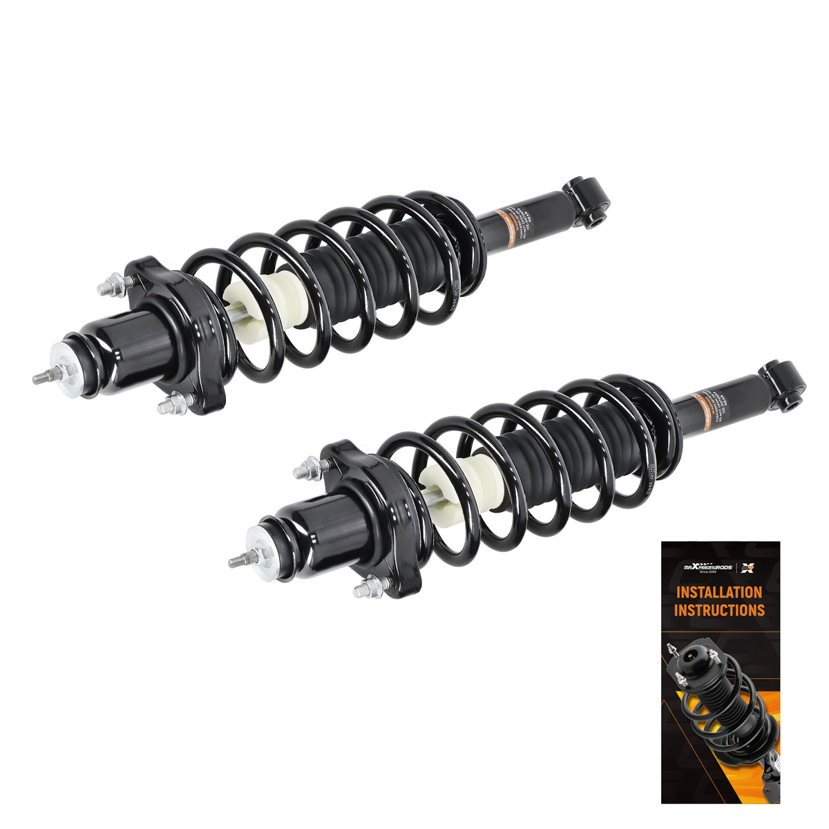 Pair Rear Shock Strut Compatible For Chrysler 200 11-14 Sebring 2007-10 compatible For Dodge Avenger 08-14