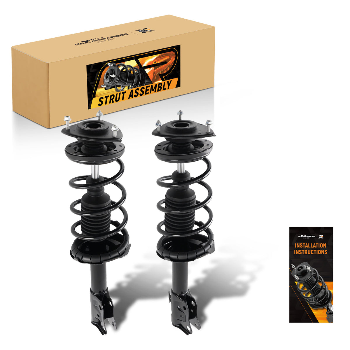 Set 2 Front Shocks Struts Coil Spring Assembly For 2000-2005 compatible For Toyota Echo 171575