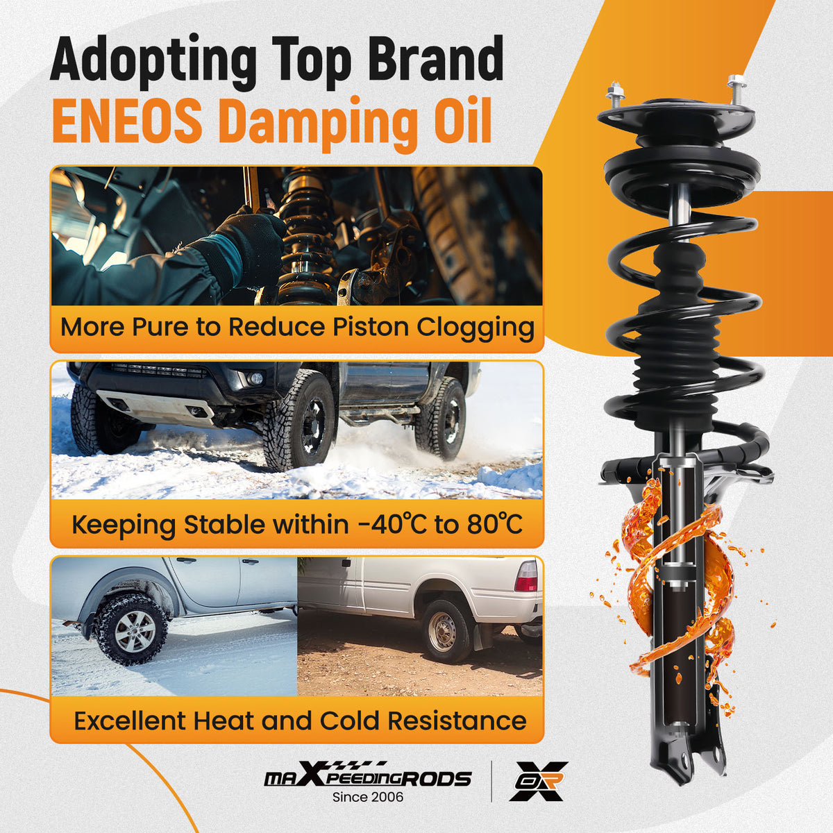 Set 2 Front Shocks Struts Coil Spring Assembly For 2000-2005 compatible For Toyota Echo 171575