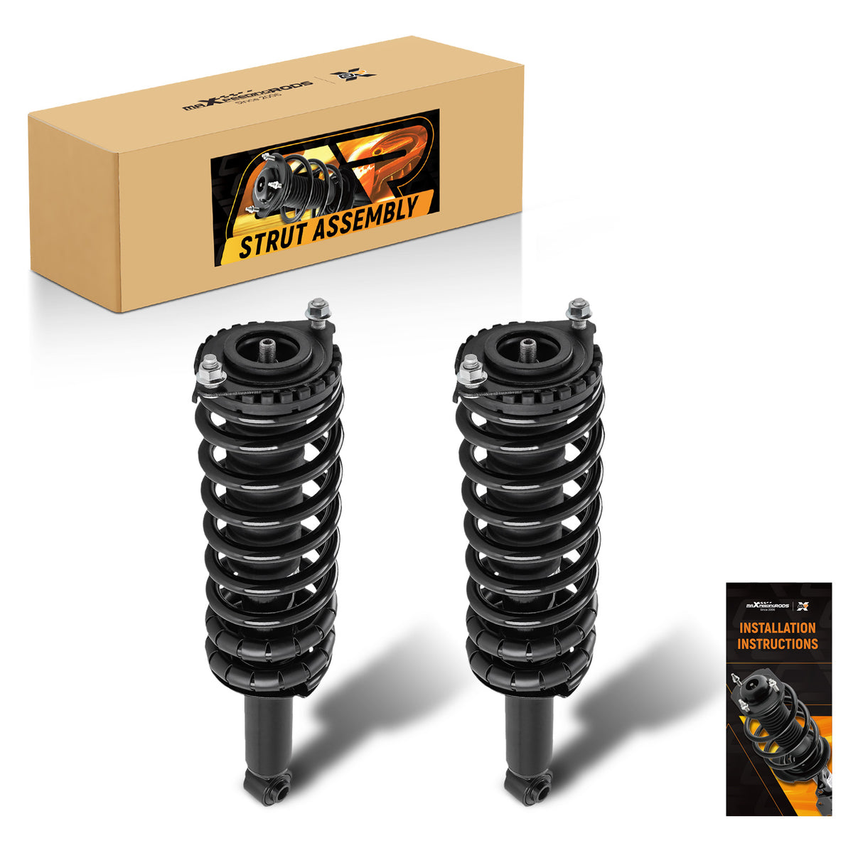 Pair Rear Complete StrutsCoil Springs Assembly For 2000-2004 compatible For Subaru Outback