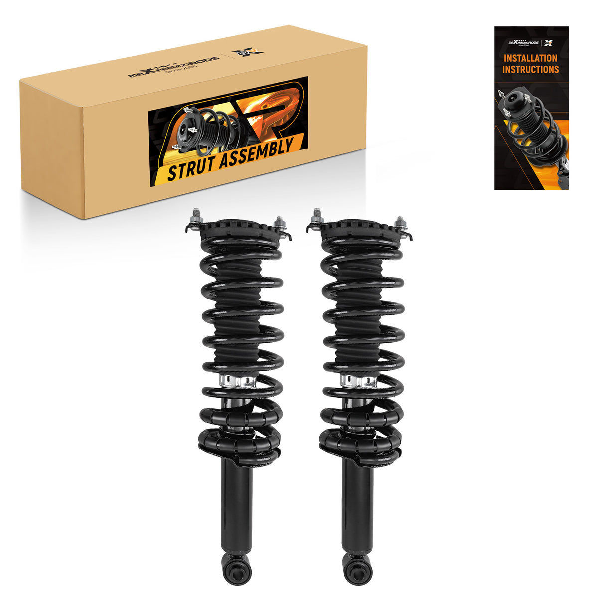 Pair Rear Complete StrutsCoil Springs Assembly For 2000-2004 compatible For Subaru Outback