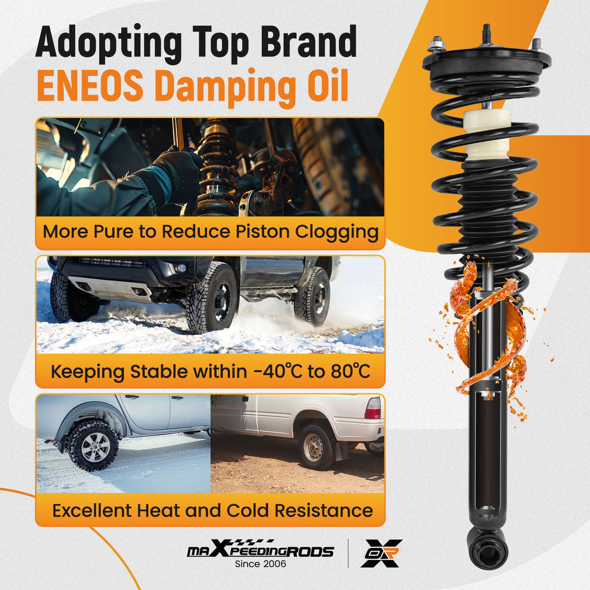 Quick Complete Rear Strut w/ Coil Spring compatible For Mitsubishi Eclipse 2000-2005