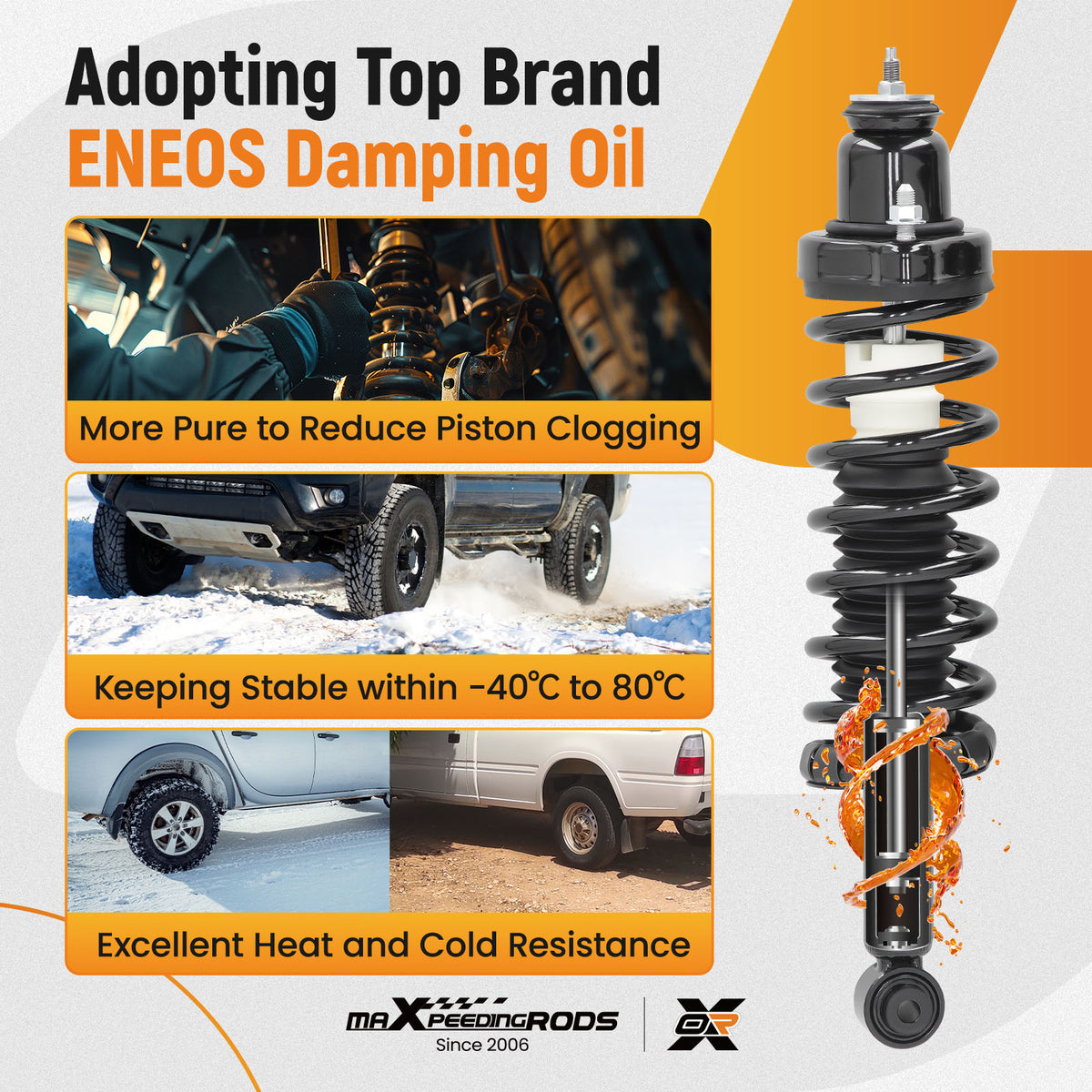 Rear Suspension Shock Absorber compatible For Mitsubishi Lancer 2008 2009 2010 DE/ES 172399