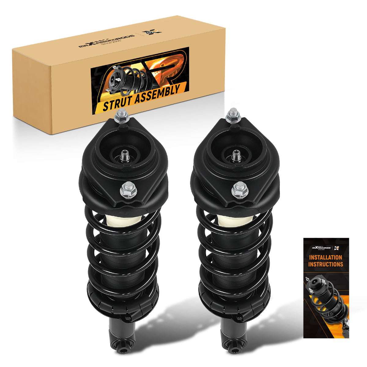 Pair Rear Struts with Coil Springs Assembly For 2010 2011 2012 compatible For Subaru Legacy