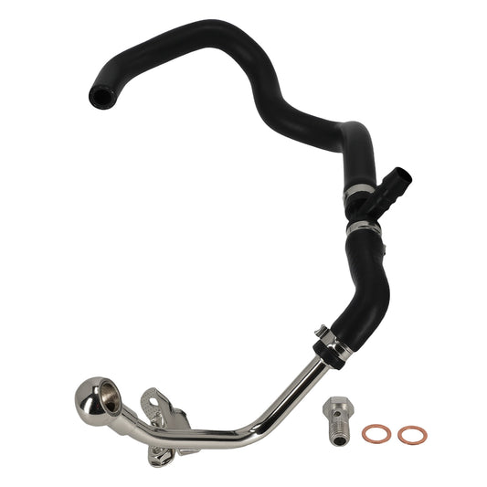 Turbocharger Coolant Return Hose Line compatible for BMW 550i 650i 750i X5 X6 4.4 2009-2018
