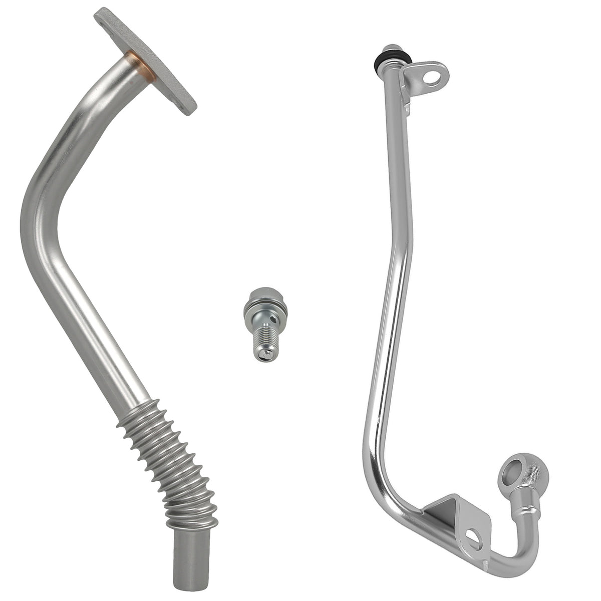 Turbo Oil Feed Return Line Kit compatible For Mercedes-Benz SLK250 C250 E250 1.8L 2011-2016