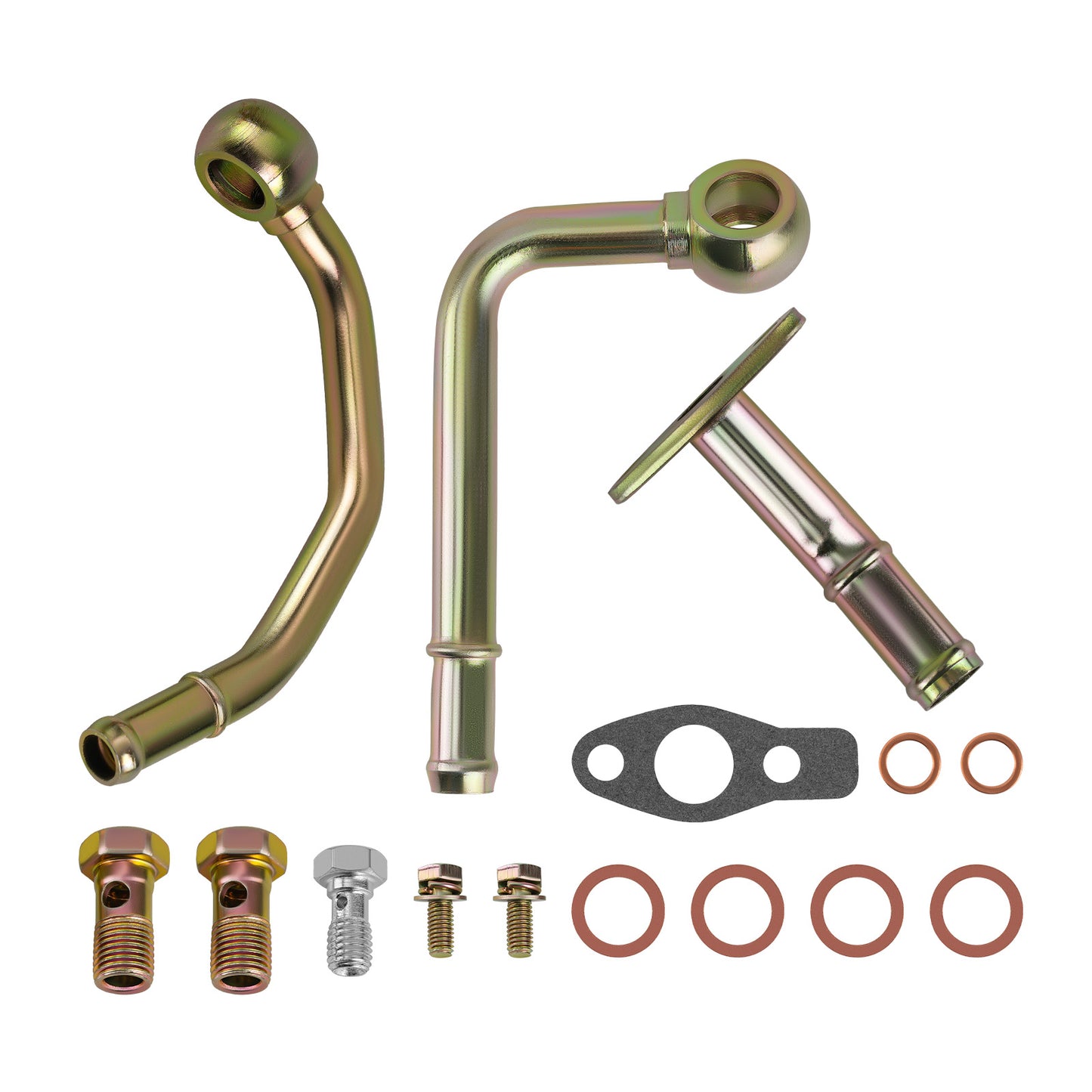 TD04 Turbo Oil Water Feed Return Line Kit compatible For Subaru Impreza WRX WRX-NB 2.0L