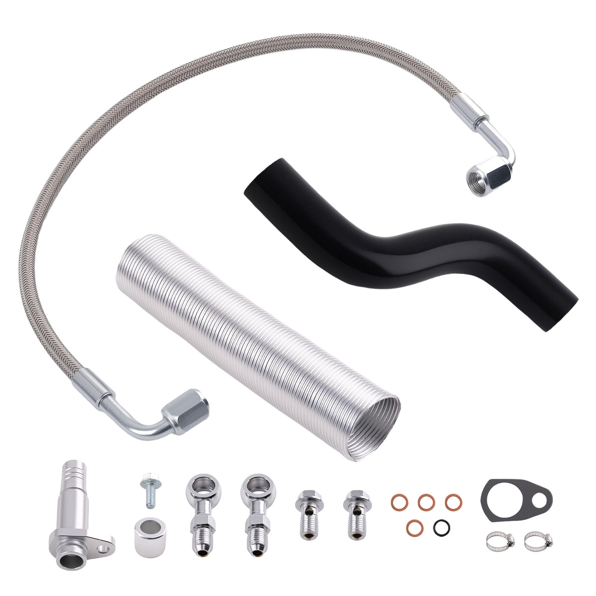 Oil Return Feed Line Kit compatible For Mini Cooper 1.6L R55 R56 R57 R58 R59 R60 R61 Turbo