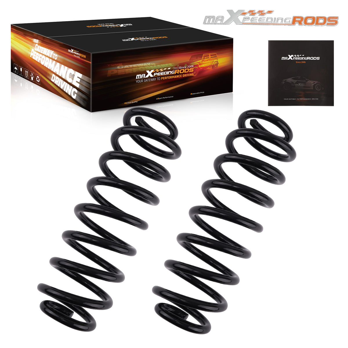 2pcs Rear Coil Springs compatible For GMC Yukon 2007-2009 V8 4.8L/5.3L compatible For Yukon XL	15-17 5.3L