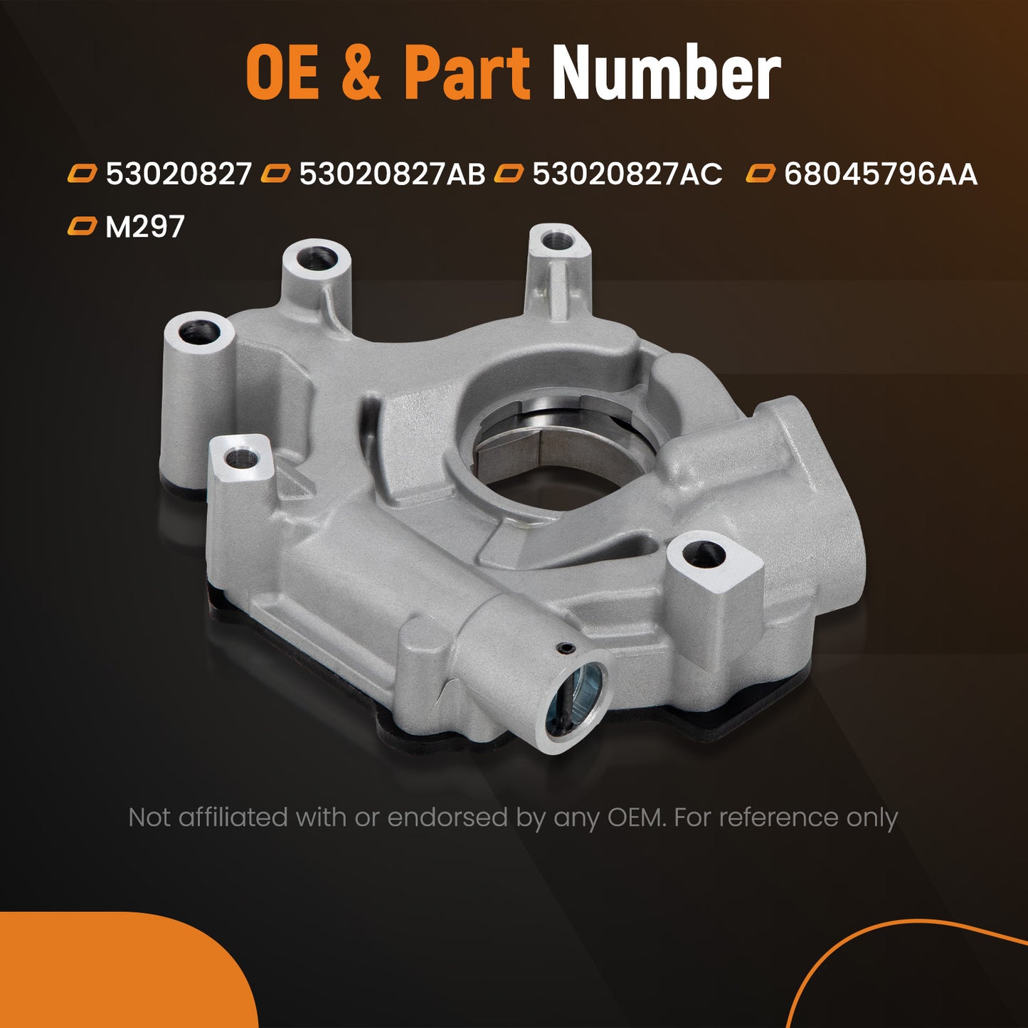 New Oil Pump compatible For Jeep Grand Cherokee compatible For Dodge Ram 1500 compatible For Mitsubishi 3.7L 4.7L 06-09