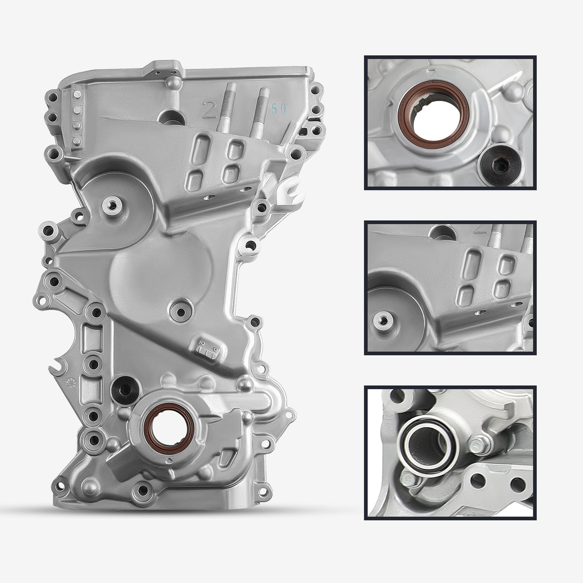 Timing Chain Cover Oil Pump For 2019-2014 compatible For Kia Soul 2.0L 213502E310, 213502E330