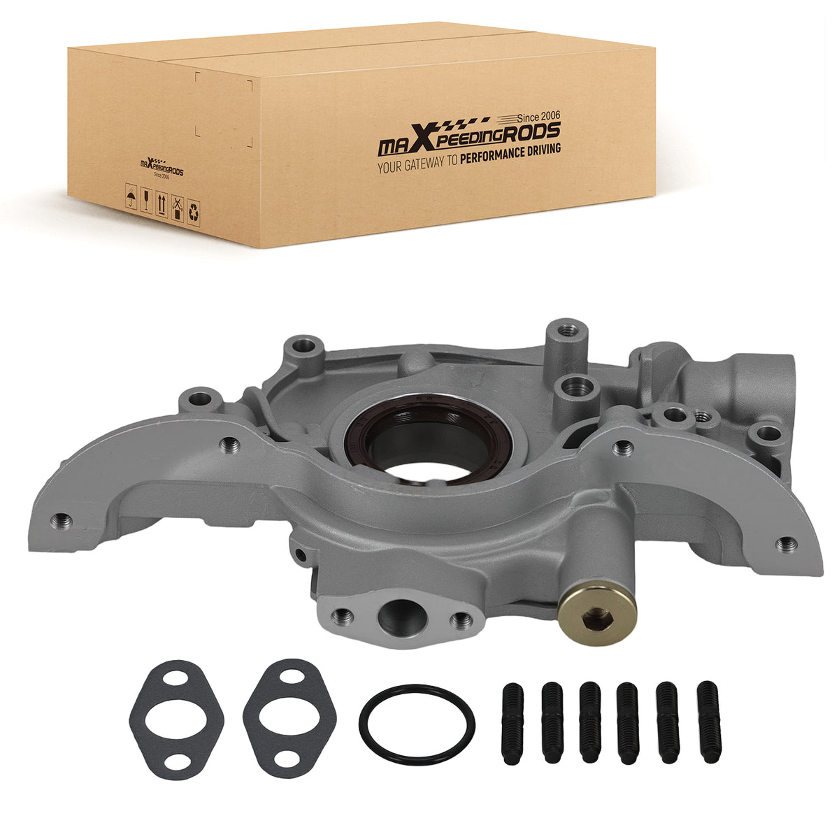 Aluminum Engine Oil Pump compatible For Honda Civic D17A7 1.7L 2001-2005 15100PLC003