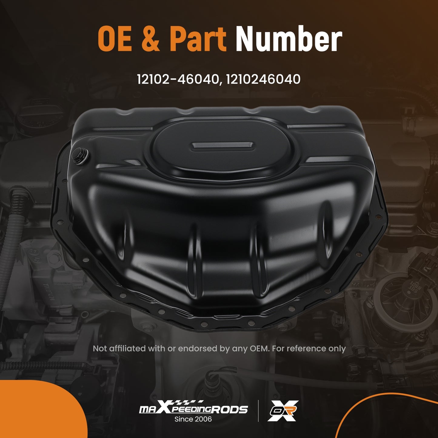 Engine Oil Assembly compatible For Lexus GS300 IS300 3.0L 1998-2005 12102-46040 Steel Fit