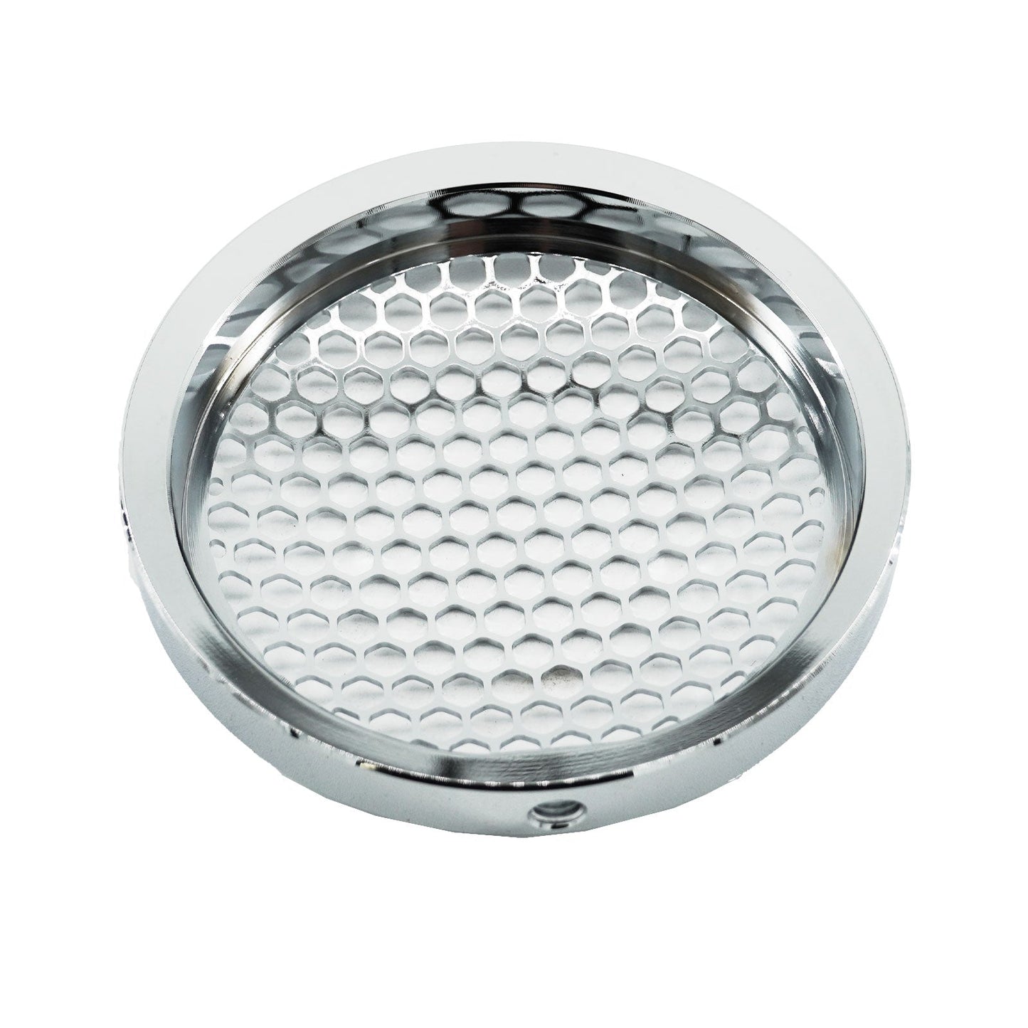Polished Billet 4" Inch Turbo Inlet Guard Velocity Stack Adapter Bellmouth Intake Hex