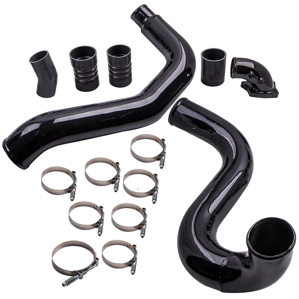Intercooler Pipe TubeIntake Elbow Kit compatible For Ford F250 2003-07 6.0L Turbo Diesel