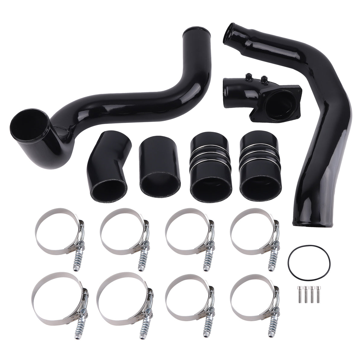 Intake Elbow + Turbo Intercooler Pipe compatible For Ford F-250 6.0L Power Stroke Diesel