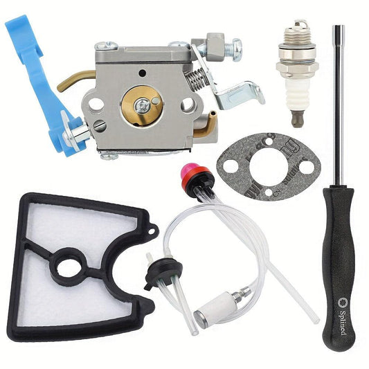 Premium Hipa Carburetor Kit - High-Performance Air Filter, Spark Plug & Fuel Line Set - Perfect for Husqvarna 125B, 125BVX, Craftsman, Jonsered Leaf Blowers - Ultimate Maintenance Solution