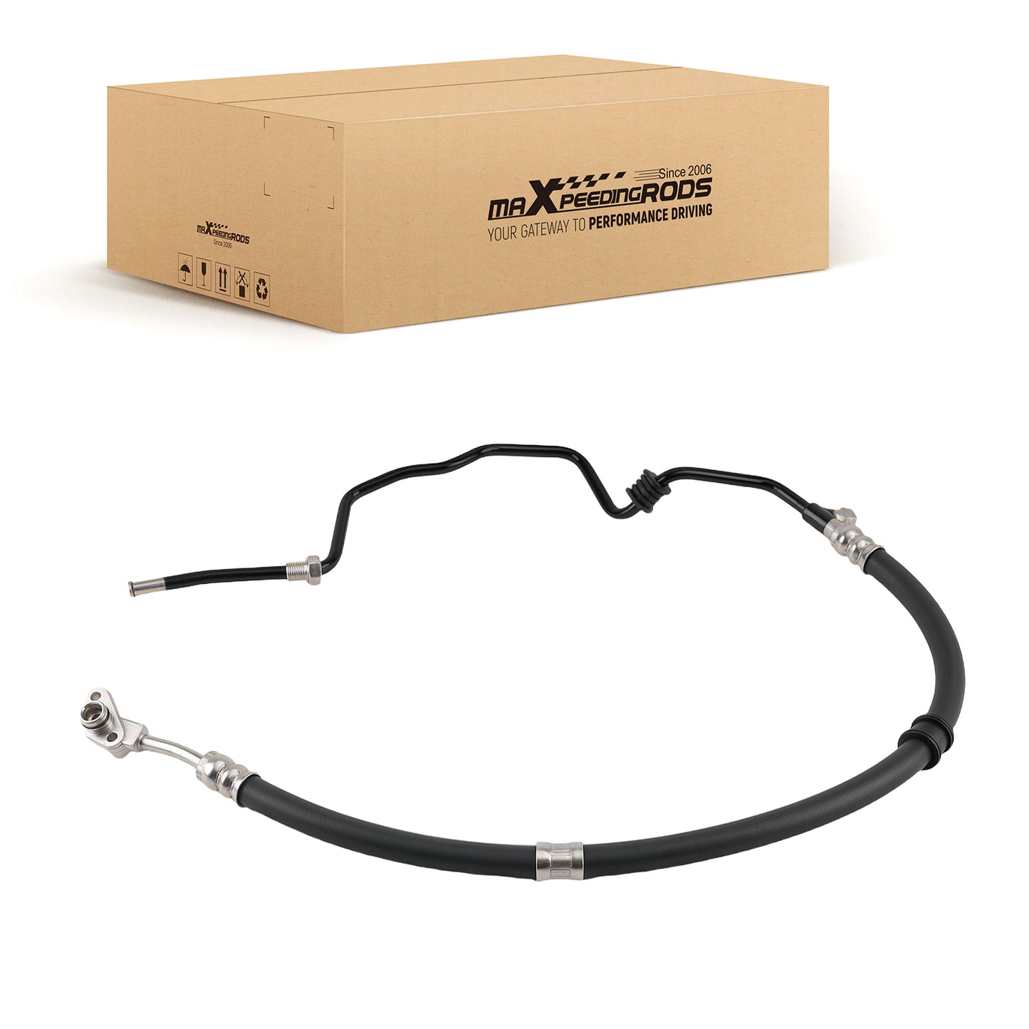 Power Steering Pressure Line Hose compatible For Acura MDX 3.5L SOHC 2003-2006 55277
