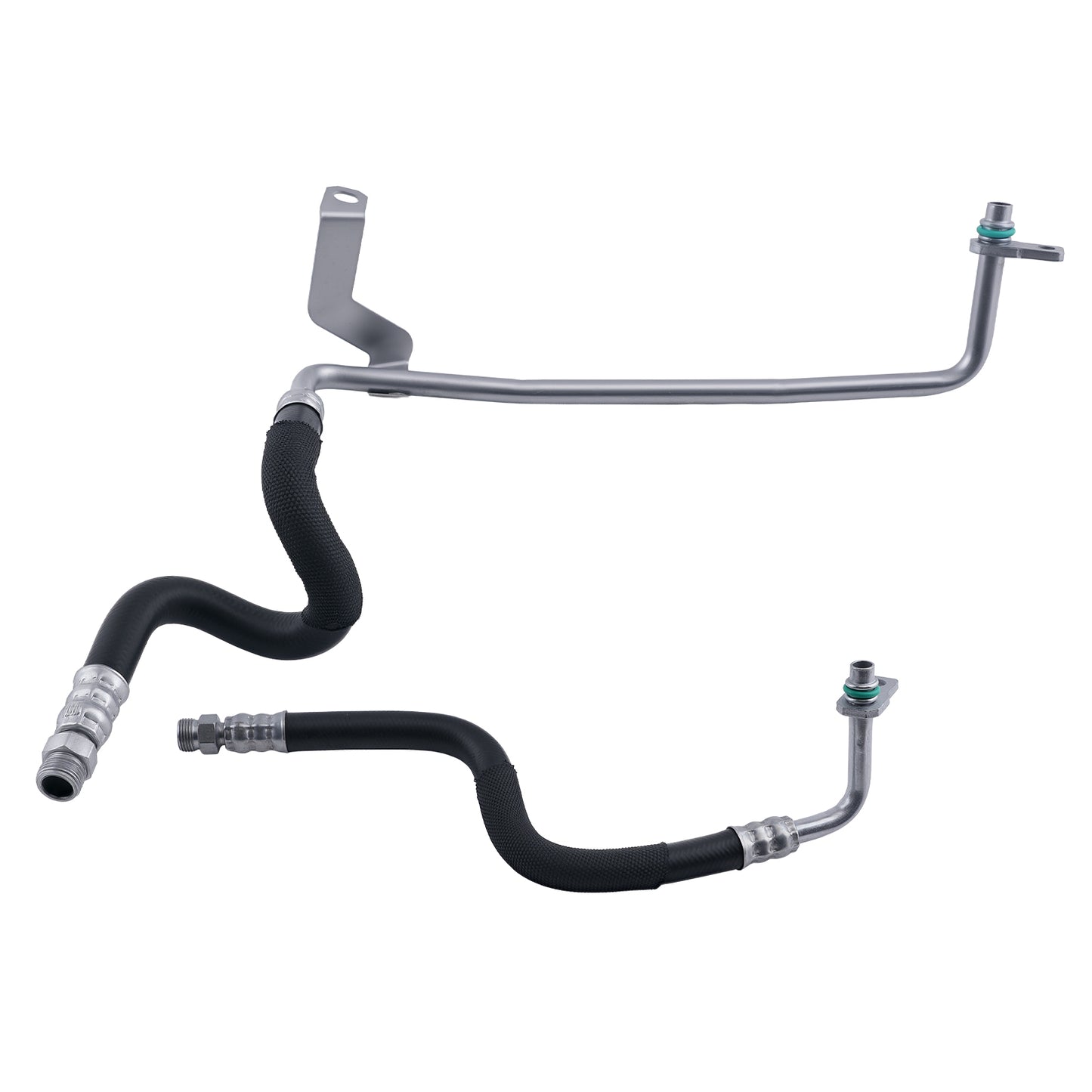 2PC Oil Cooler Hose Kit compatible For Audi A4 A5 2.0L 2009-2016 TRC0338 TRC0341