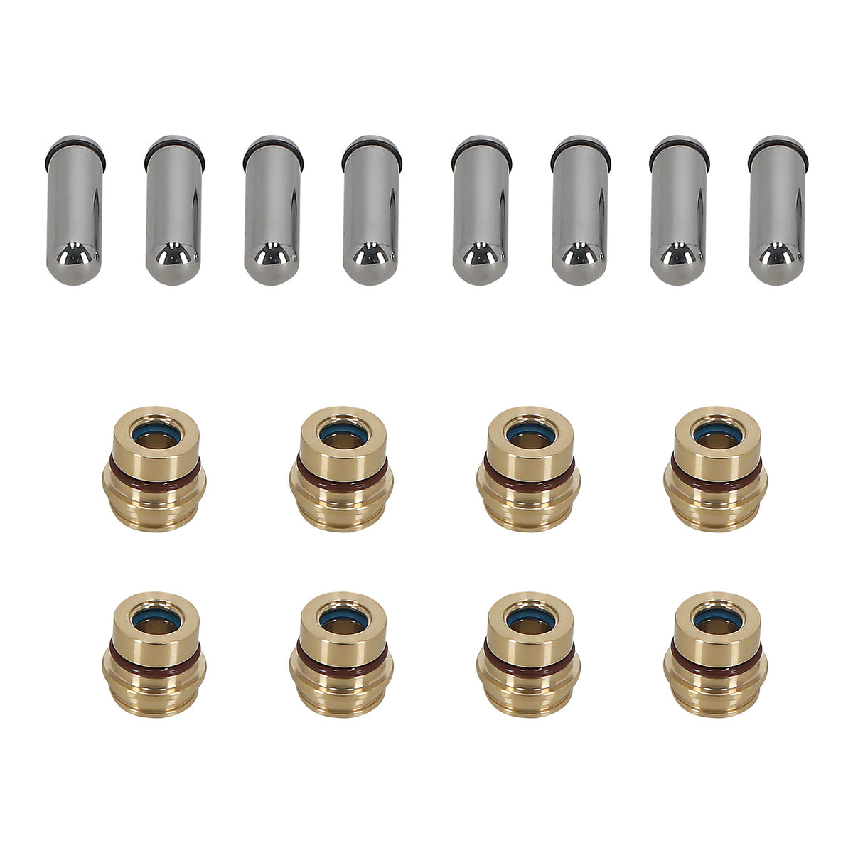 Joystick Pilot Control Plunger 8pcs Kit compatible For Caterpillar CAT 216B 226B 236B 242B