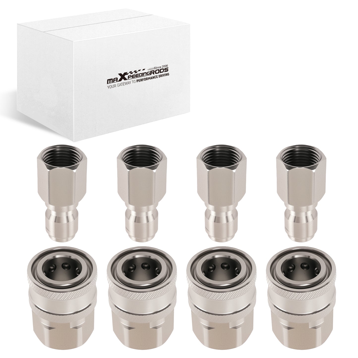 3/8 NPT Quick Connect Pressure Washer Adapter Surface Cleaner 8PCS Set