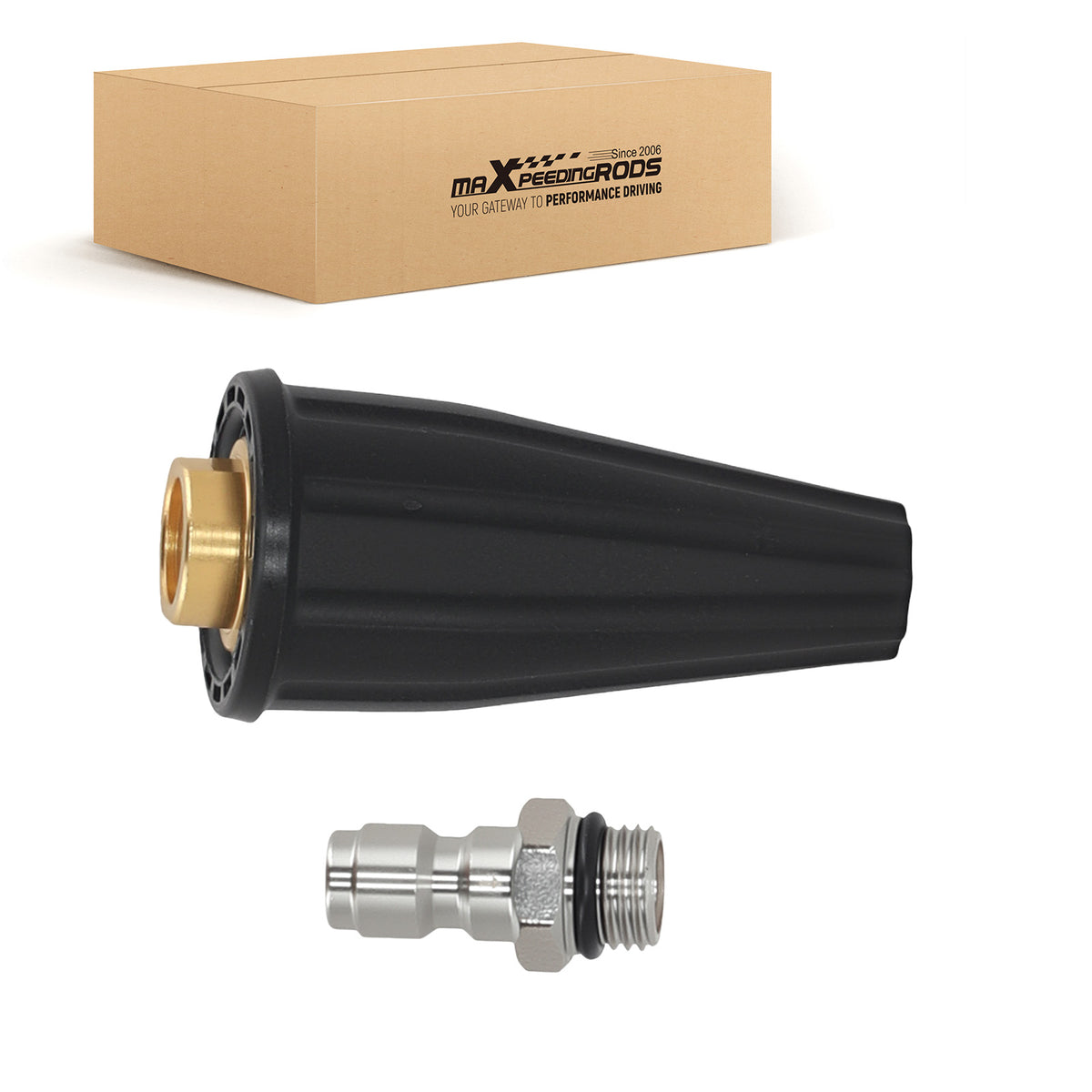 4000PSI Rotary Turbo Spray Nozzle For Pressure Washer 1/4 QC Aluminum Tip