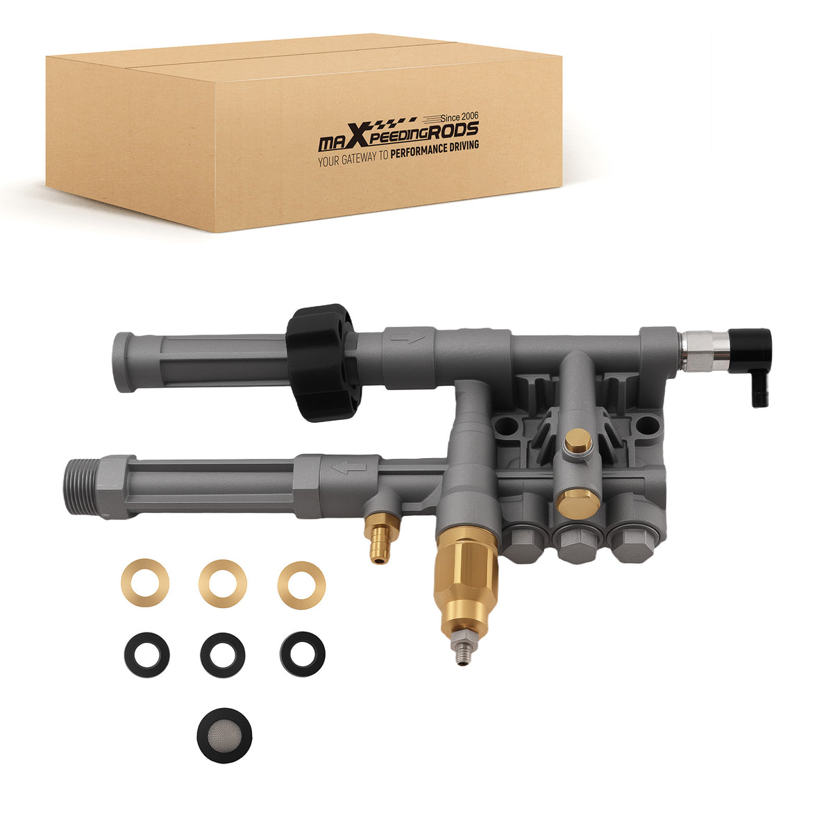 Aluminum Pressure Pump Head For SRMW 2.3GPM 2.4GPM AR43361 43361 200Bar