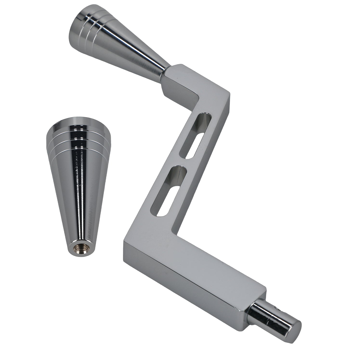 Shifter ArmFor compatible For Chevy GMC Trucks SUVs 1995 1996-1998 Polished Billet Silver
