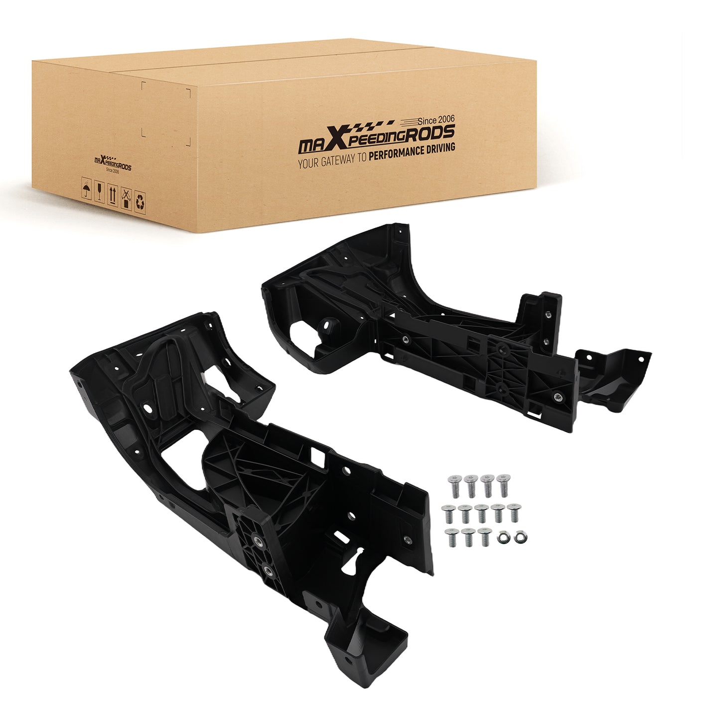 2Pcs Rear Bumper Ends Black compatible For Toyota Tacoma 2016-2023 5215304010