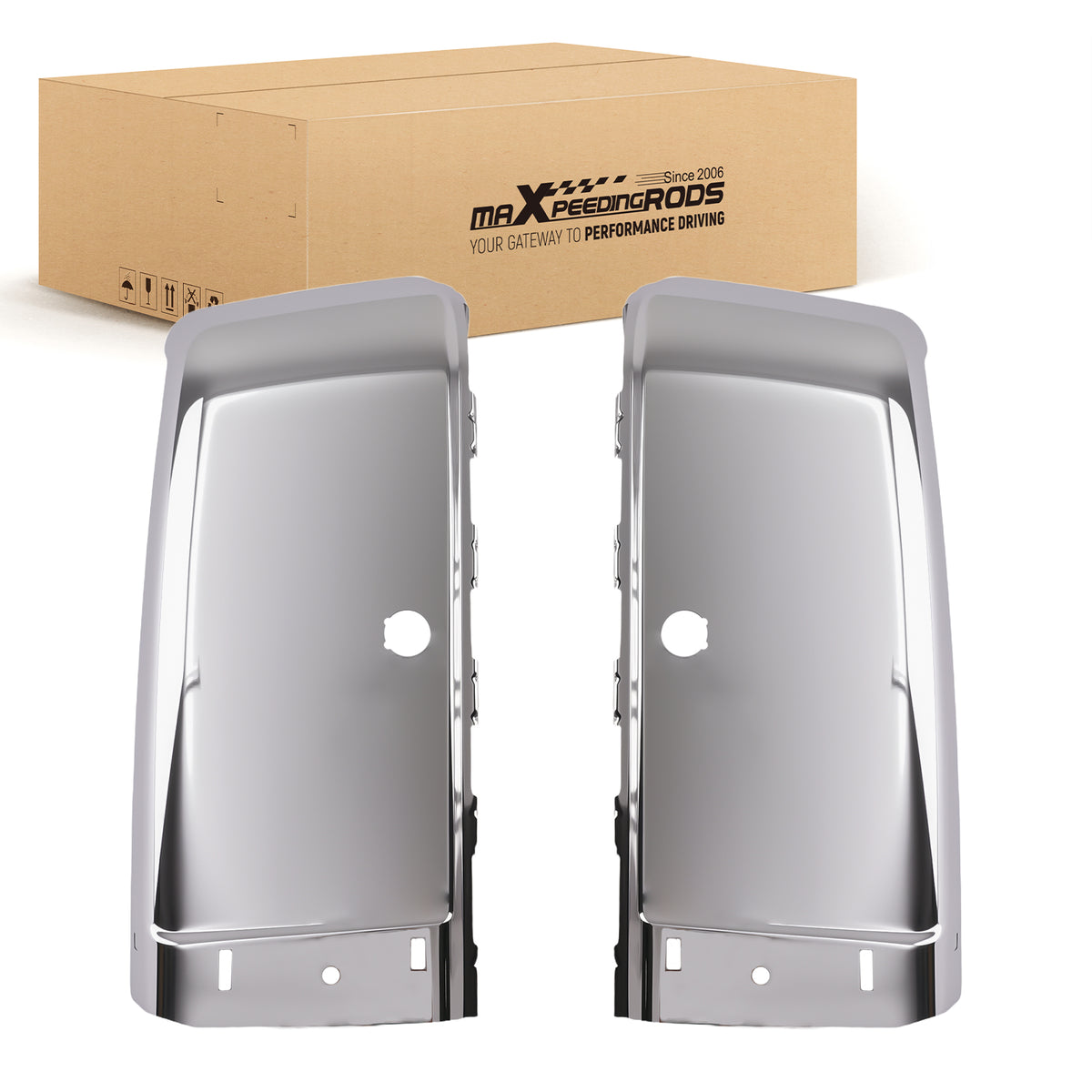 Bumper Ends Rear compatible For GMC Sierra 1500/2500/3500 HD 2007-2014 w/Sensor
