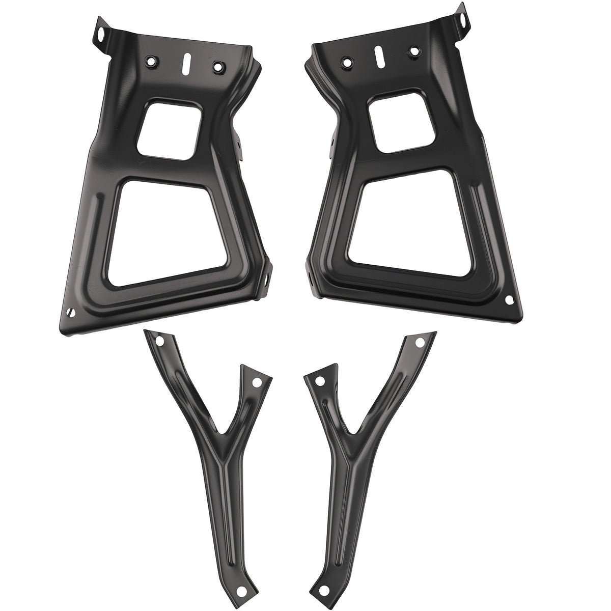 Bumper Bracket Rear compatible For Ram 1500 2500 3500 2011-18 68049744AA Black Steel