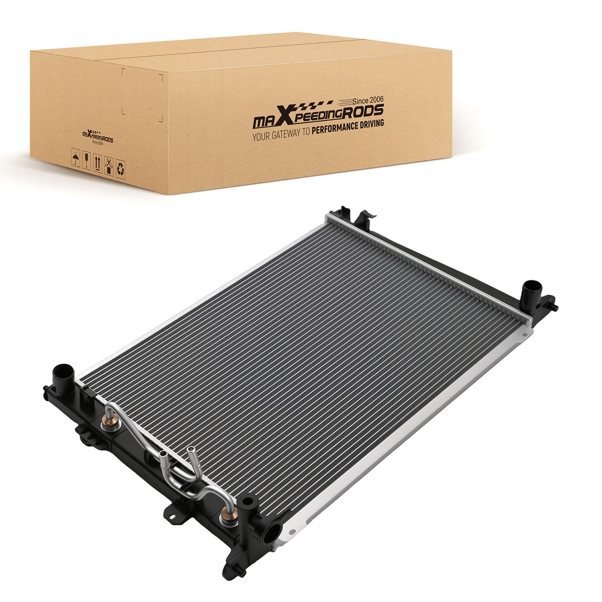 Aluminum Cooling Radiator compatible For Hyundai Genesis 4.6L 2009-2012 253103M900