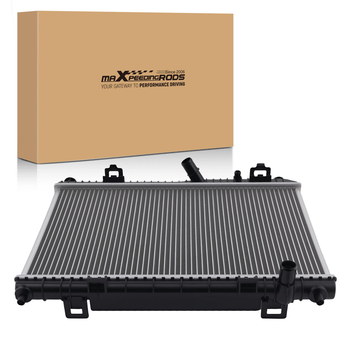 Aluminum Coolant Radiator compatible For Ford Fiesta 1.6L MT 2001-2018 8V518005BF