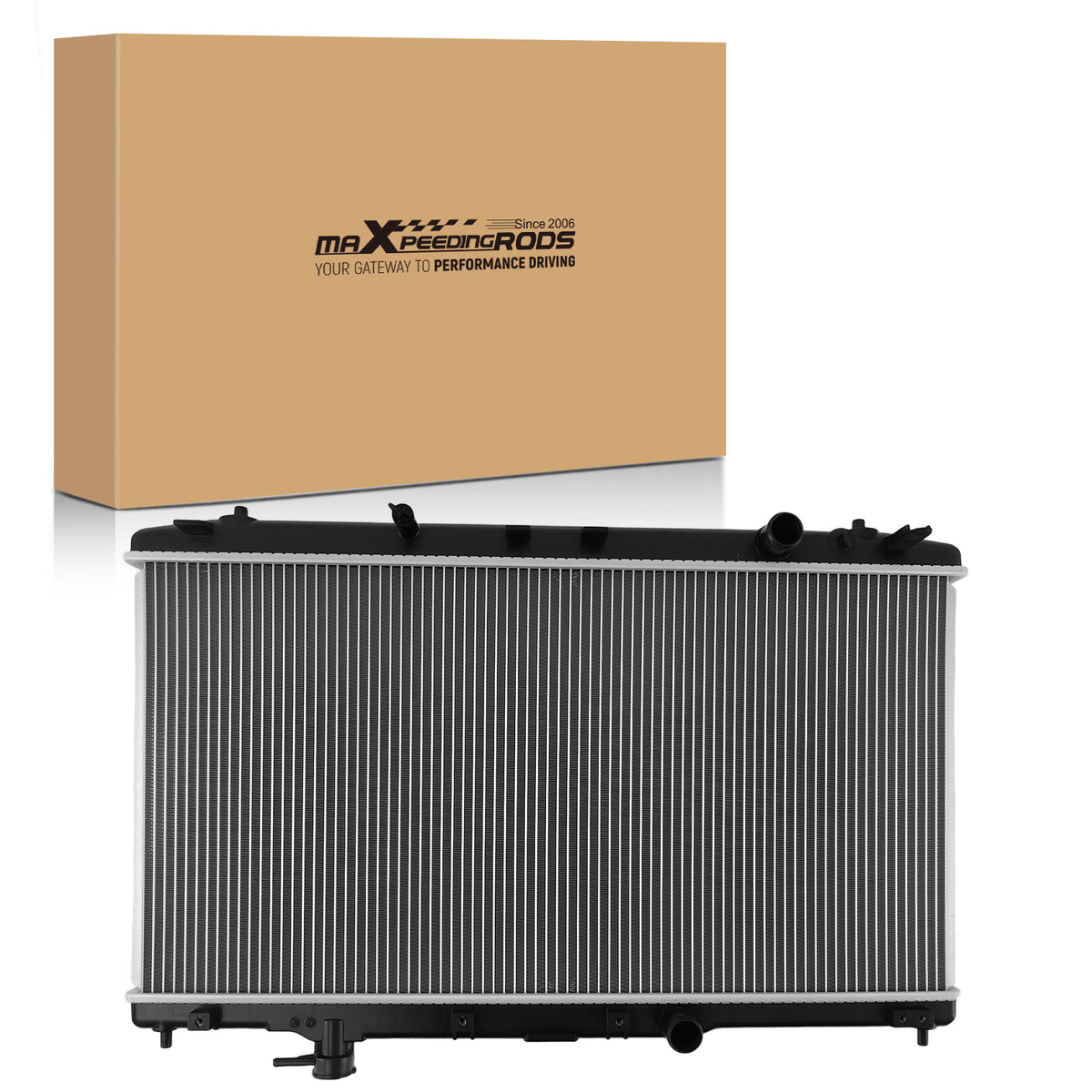 Aluminum Coolant Radiator compatible For Honda Accord 2.4L 17-18 CU13363 New