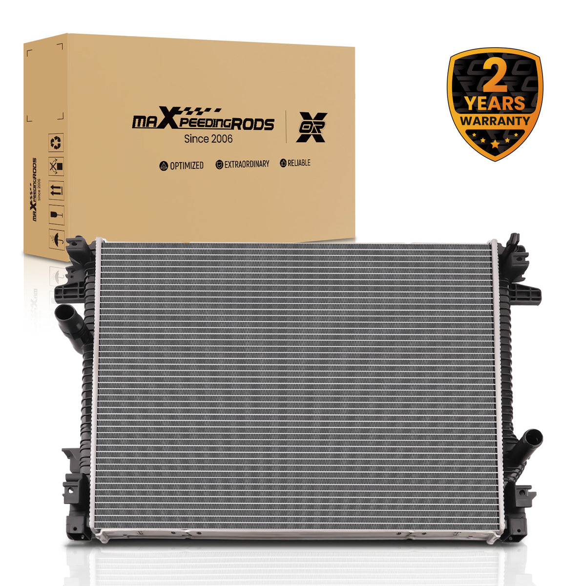 Aluminum Radiator compatible For Ford Edge 2015-2018 compatible For Lincoln Nautilus 2019-2020  2.7L 2.0L