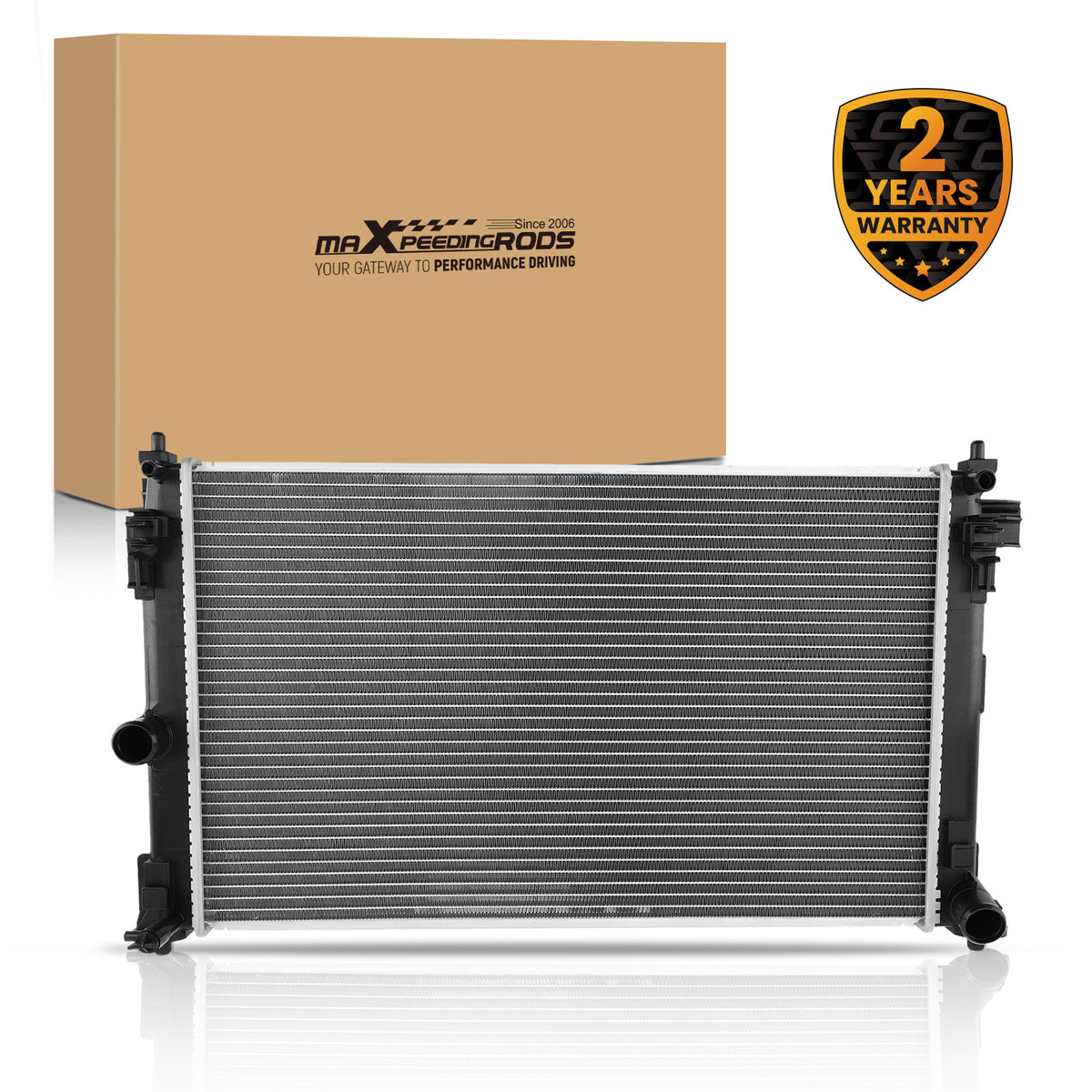 Aluminum Radiator compatible For Toyota C-HR 2018-2022 164000T350 Direct Fit MT Crossflow