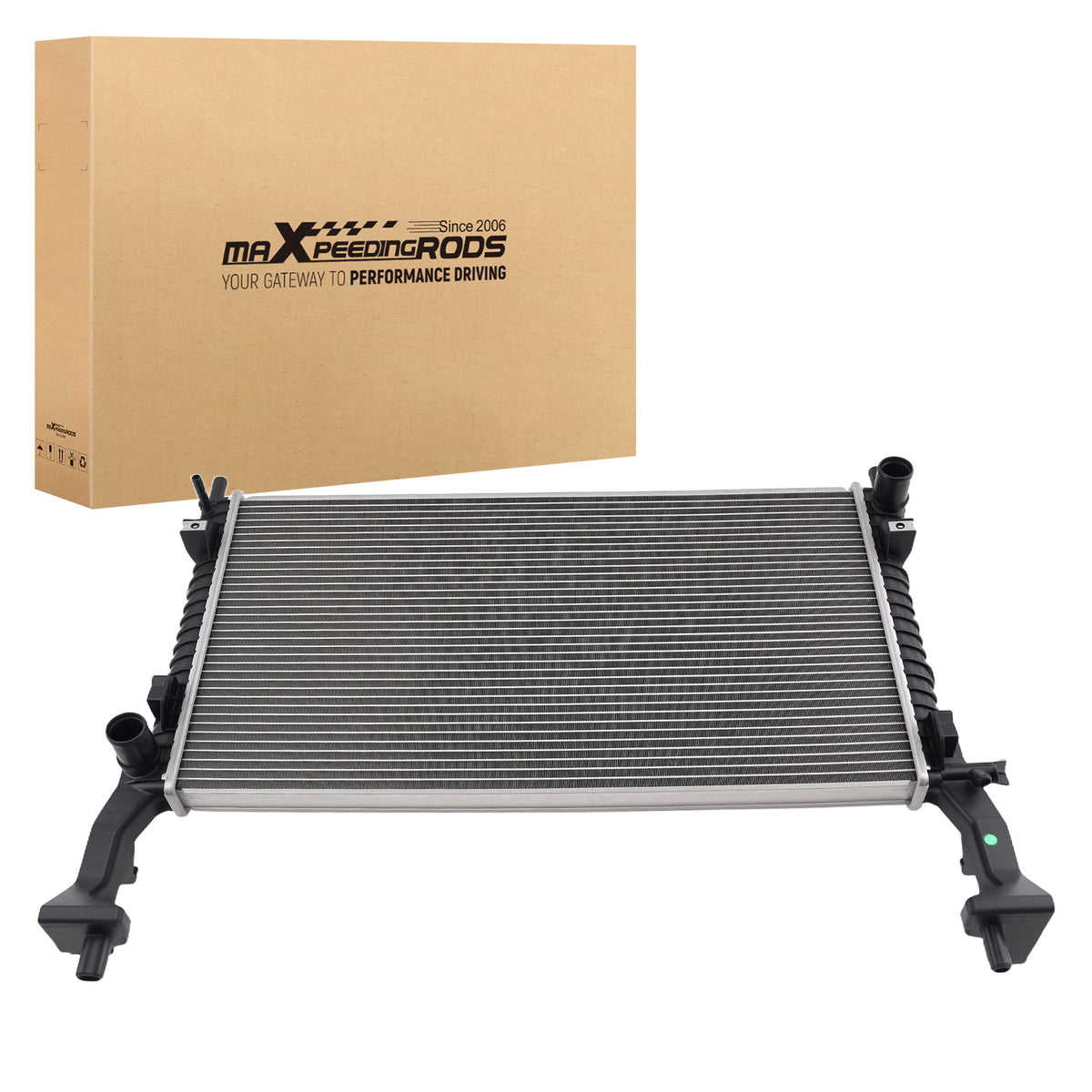 Aluminum Coolant Radiator Assembly compatible For Ford Mustang 2.3L 2015-2019 13707