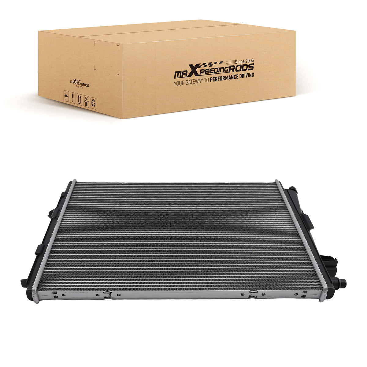 Aluminum RadiatorFor compatible For BMW 330e xDrive Base 2021-2024 2.0L Hybrid 17118666811