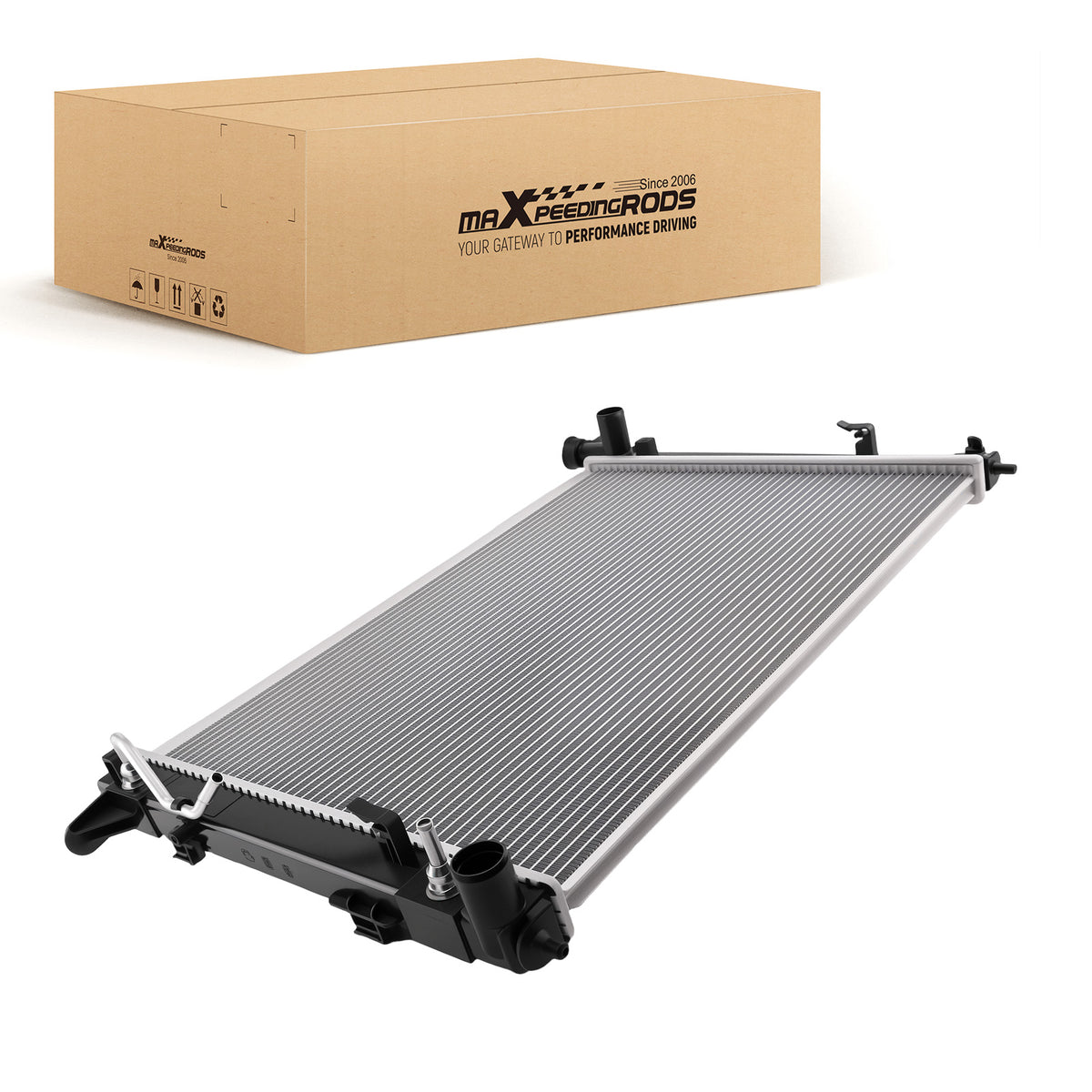 Engine Radiator compatible For Hyundai Santa Fe compatible For Kia Sorento 2010-2019 RAD13194