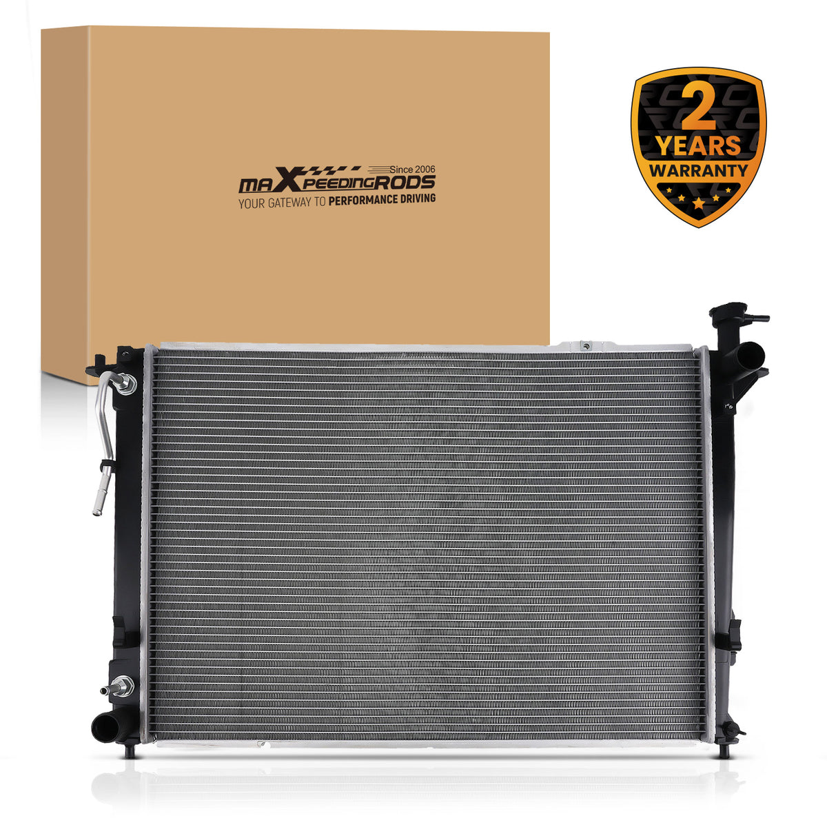 Engine Radiator compatible For Hyundai Santa Fe compatible For Kia Sorento 2010-2019 RAD13194