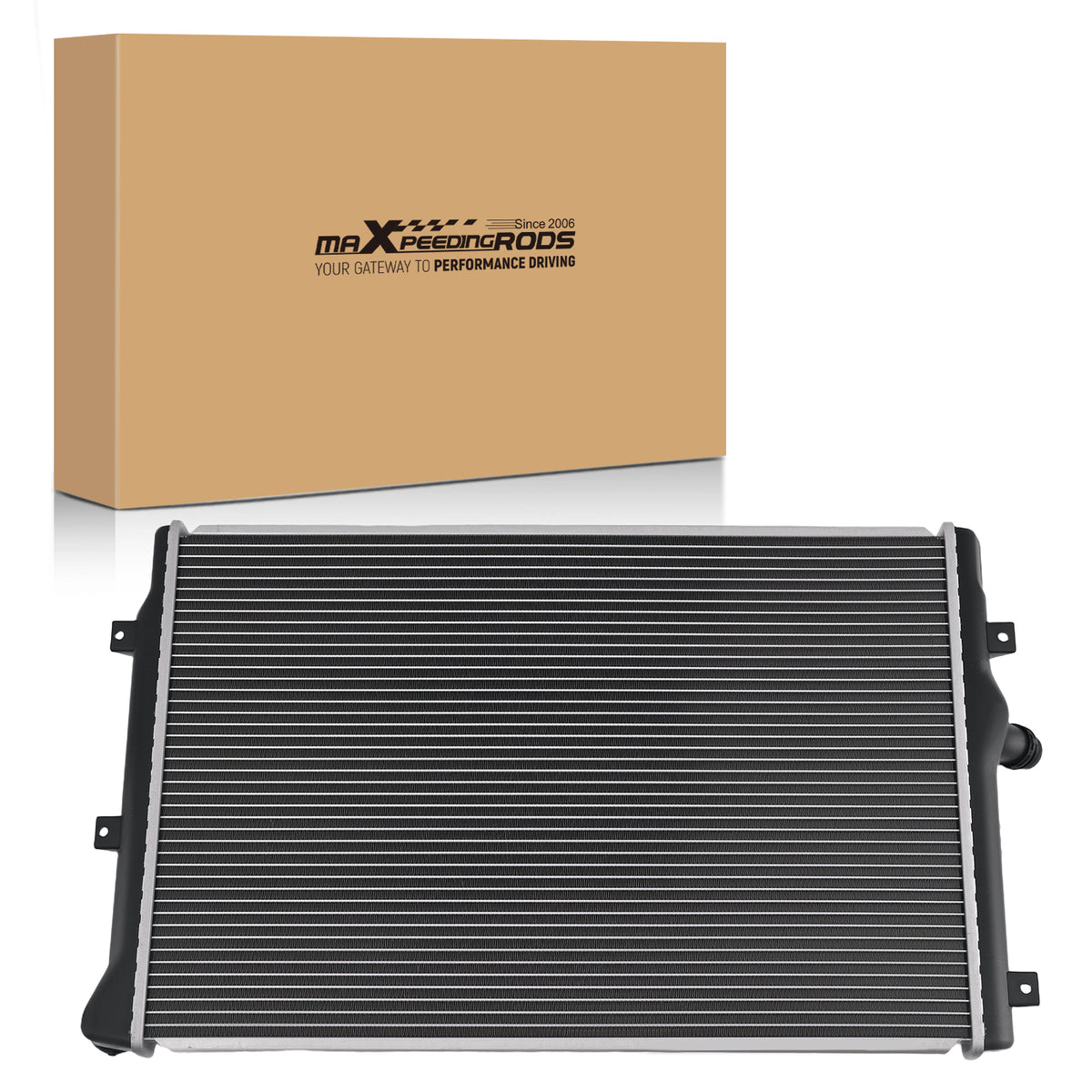 Aluminum Engine Radiator compatible For Audi TT/TTS 2008-2009 1K0121251BK 74944