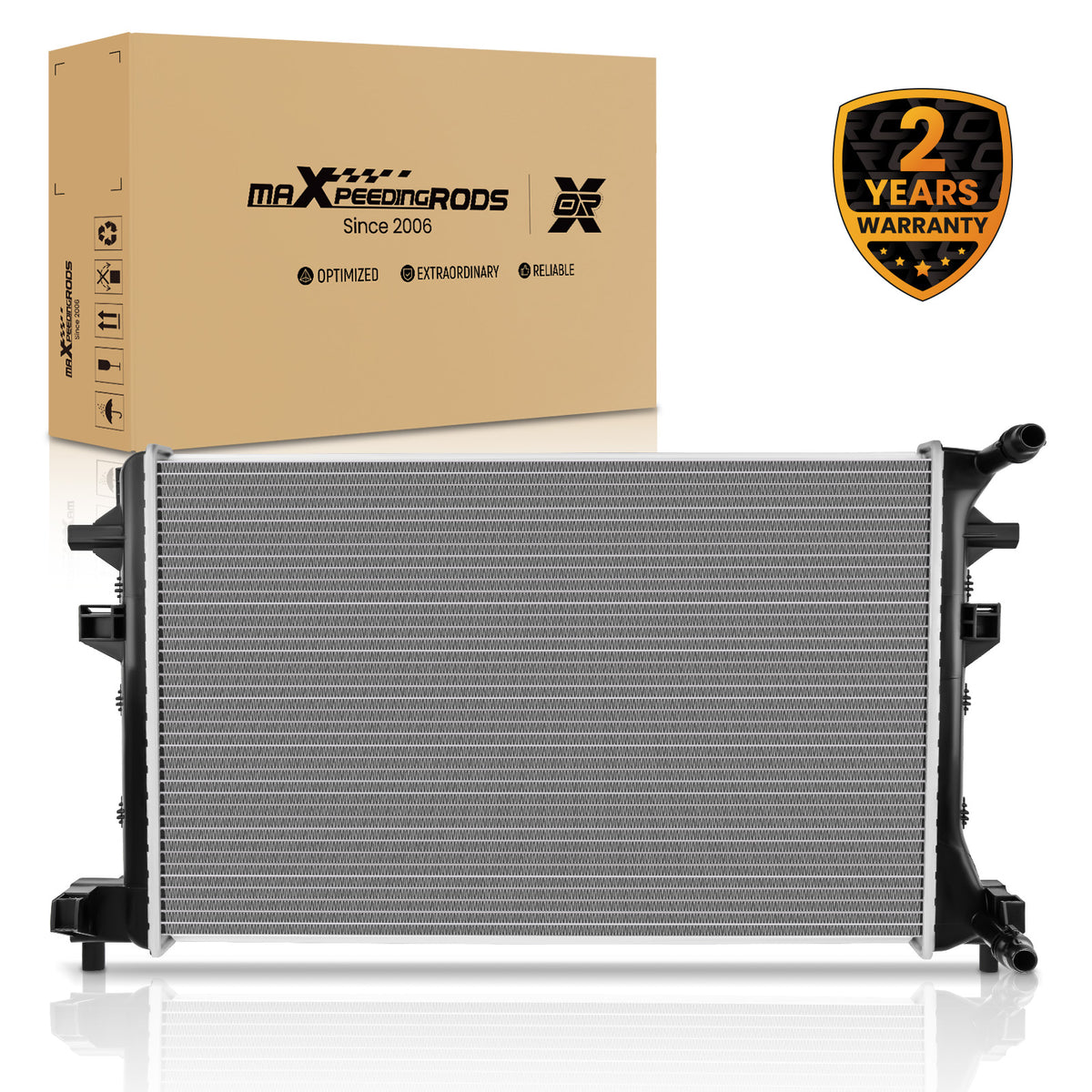 Aluminum Core Radiator For 2019 compatible For Golf with Turbo 5Q0121251HS 5Q0121251GB
