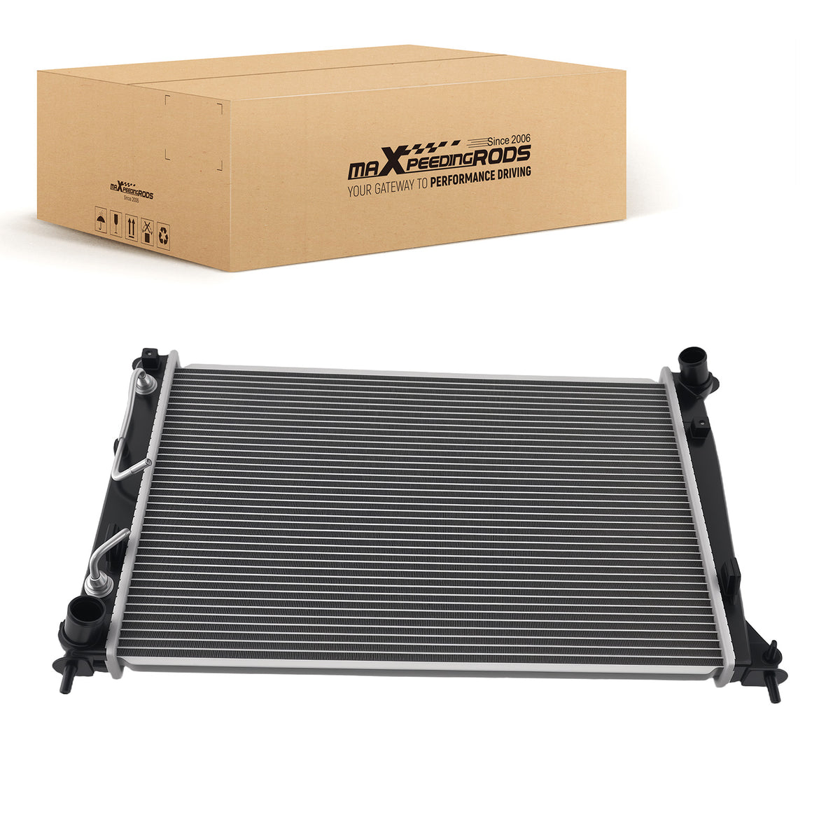 Aluminum Coolant Radiator compatible For Kia Soul 2010-2011 2.0L 253102K150 KI3010139