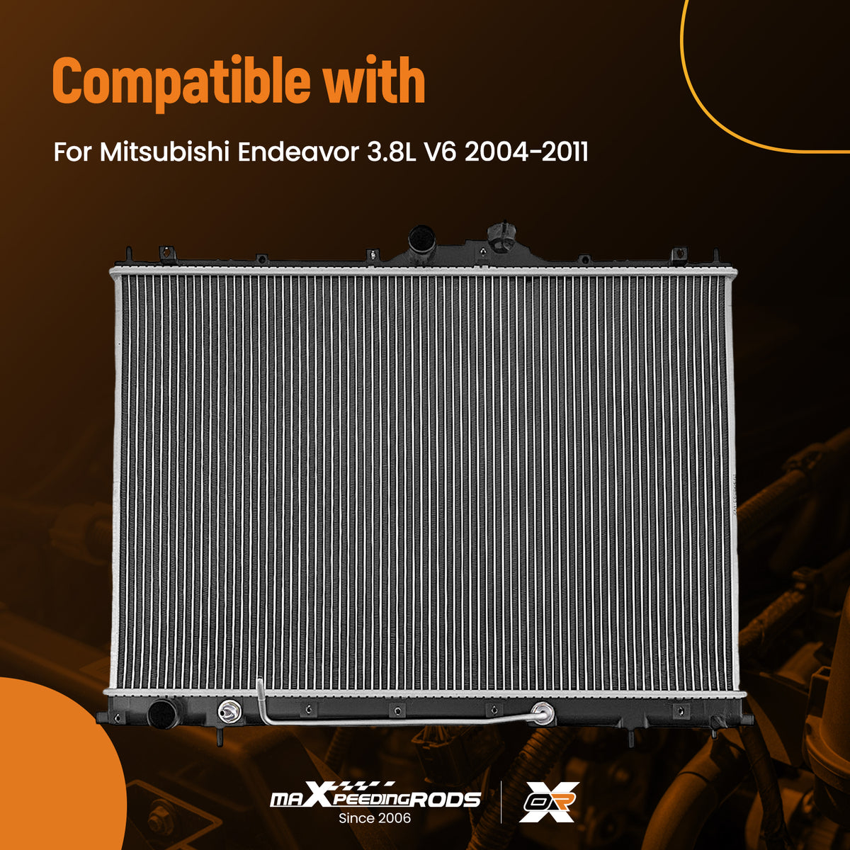 Advanced Radiator compatible For Mitsubishi Endeavor 3.8L V6 04-11 CU2675 Direct Fit