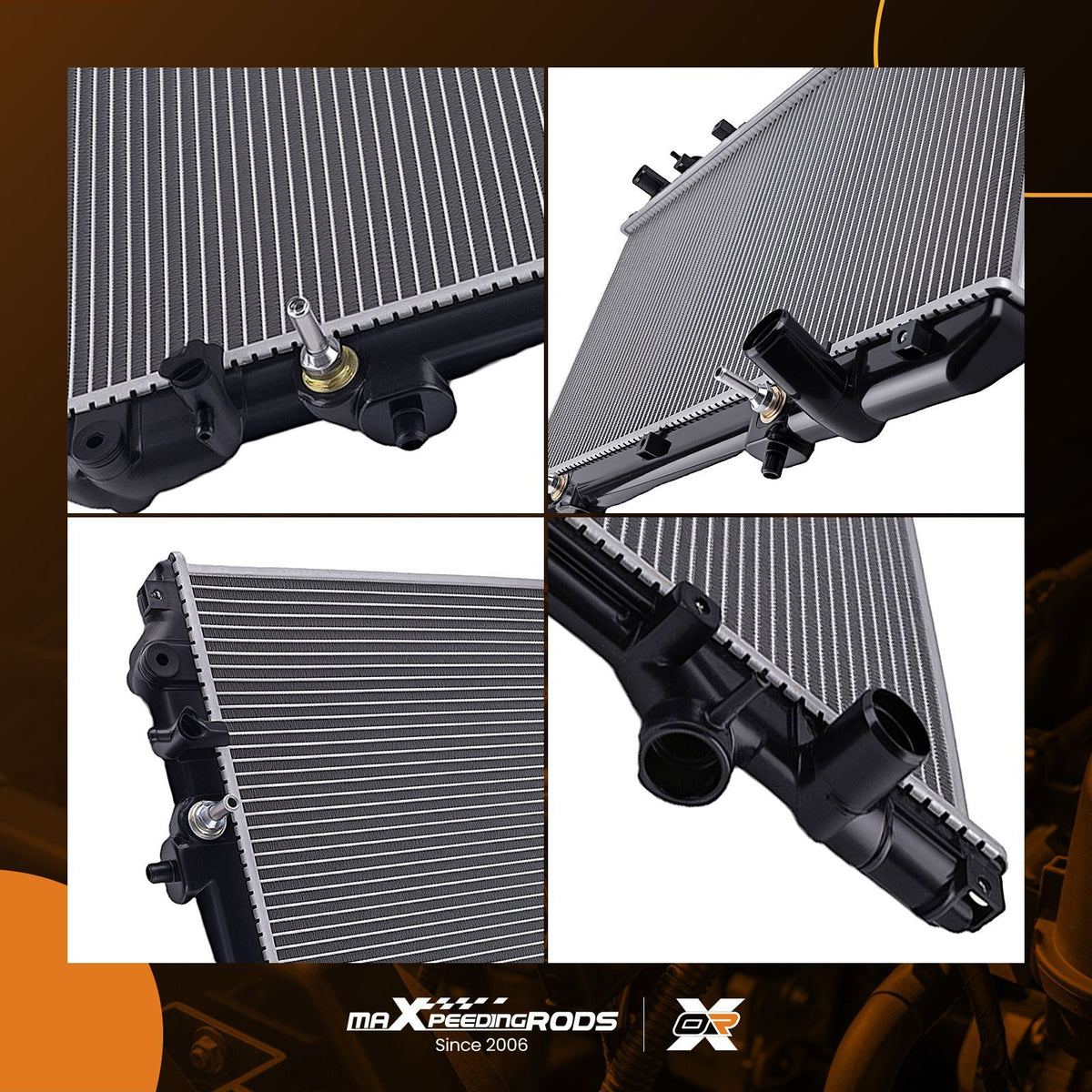 Aluminum Core Radiator compatible For Lexus GS300 GS400 1998-2005 1640046570 Single Row