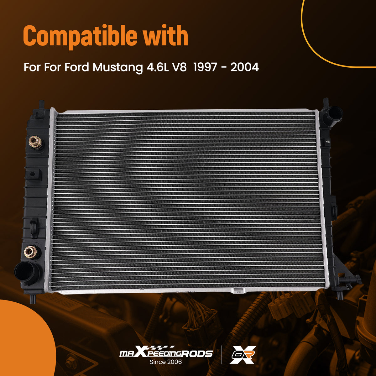 Radiator Assembly compatible For Ford Mustang 4.6L V81997-2004 DPI2139 F7ZH8005AC