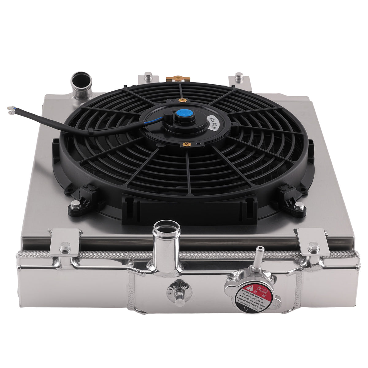 Aluminum Coolant Radiator compatible For Honda Civic EH EJ 1992-2000 MT+Shroud+Fan