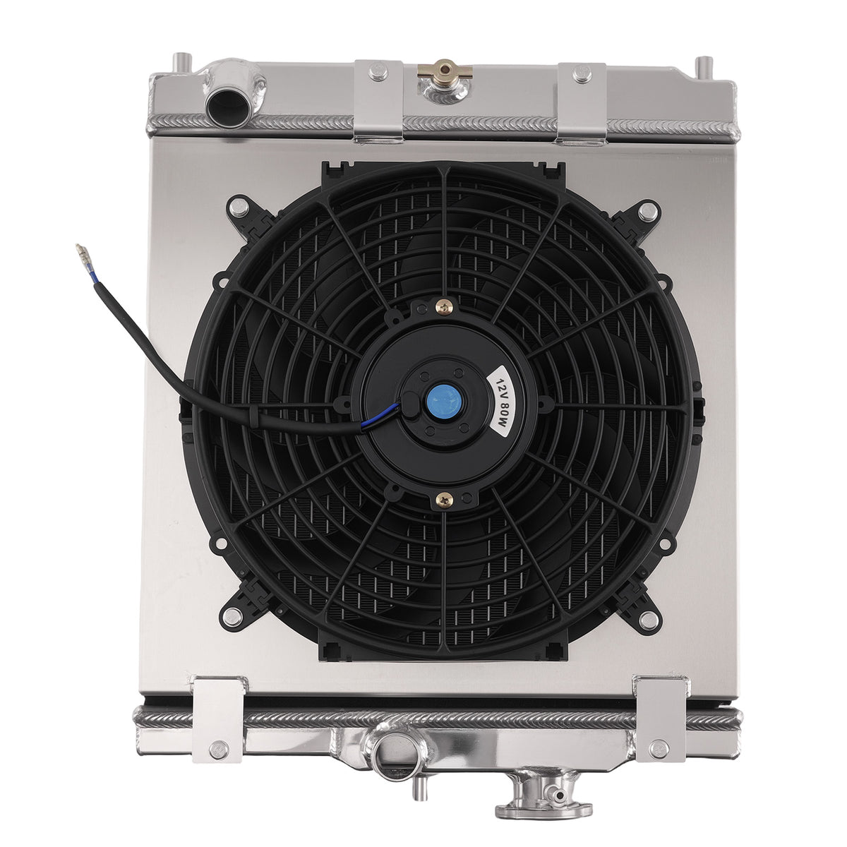 Aluminum Coolant Radiator compatible For Honda Civic EH EJ 1992-2000 MT+Shroud+Fan