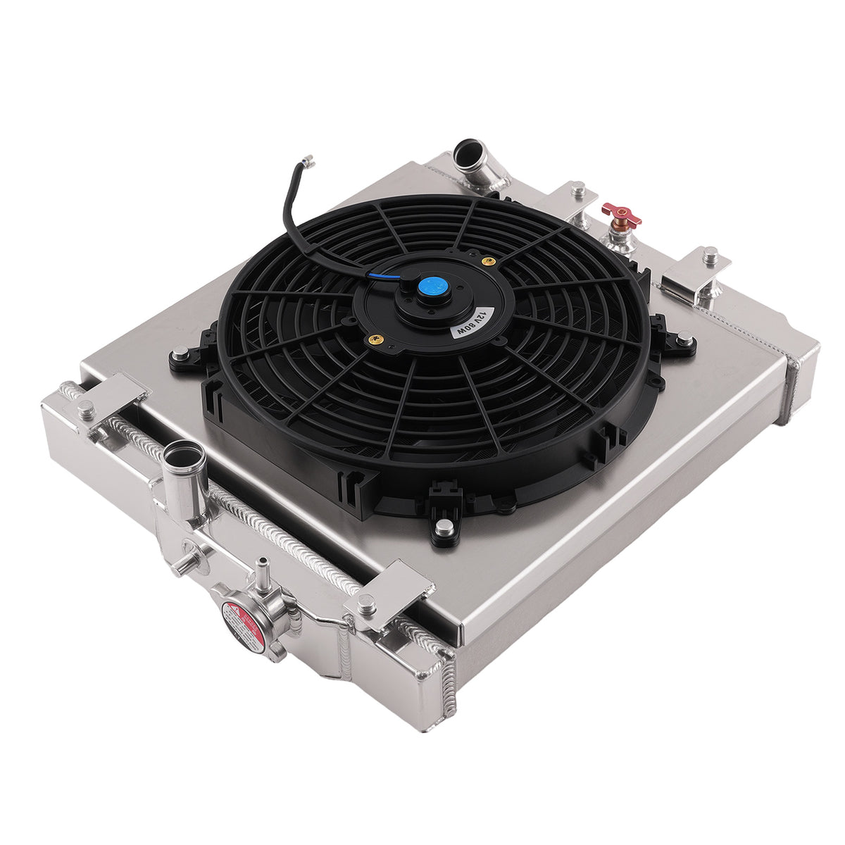 Aluminum Coolant Radiator compatible For Honda Civic EH EJ 1992-2000 MT+Shroud+Fan